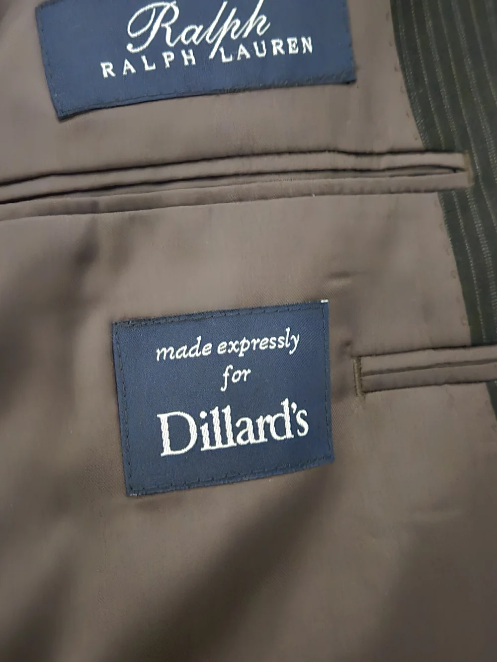 Polo Ralph Lauren Pinstripe 2-Piece Suit Charcoal Grey 48R / 43R‎ Dillard’s